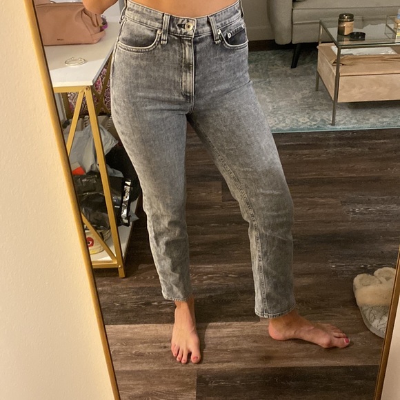 rag & bone grey wash jeans - Picture 1 of 7